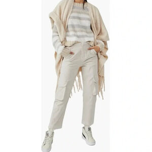 Free People Hard Crushin’ Cargo Pants in Morning Oat Size 0